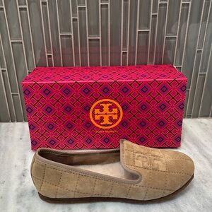 Women’s Tory Burch Suede Cowley Slipper. Size 7.  Never been worn with box.